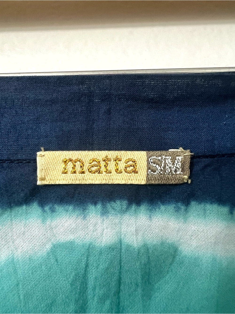 Matta NYC Tie Dye 100% Cotton Tiered Wrap Skirt S/M Boho Retro Resort Art Flowy - Picture 9 of 10